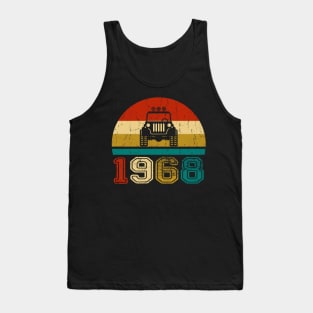 Vintage Jeep 1968 Birthday Jeep Gift Tank Top